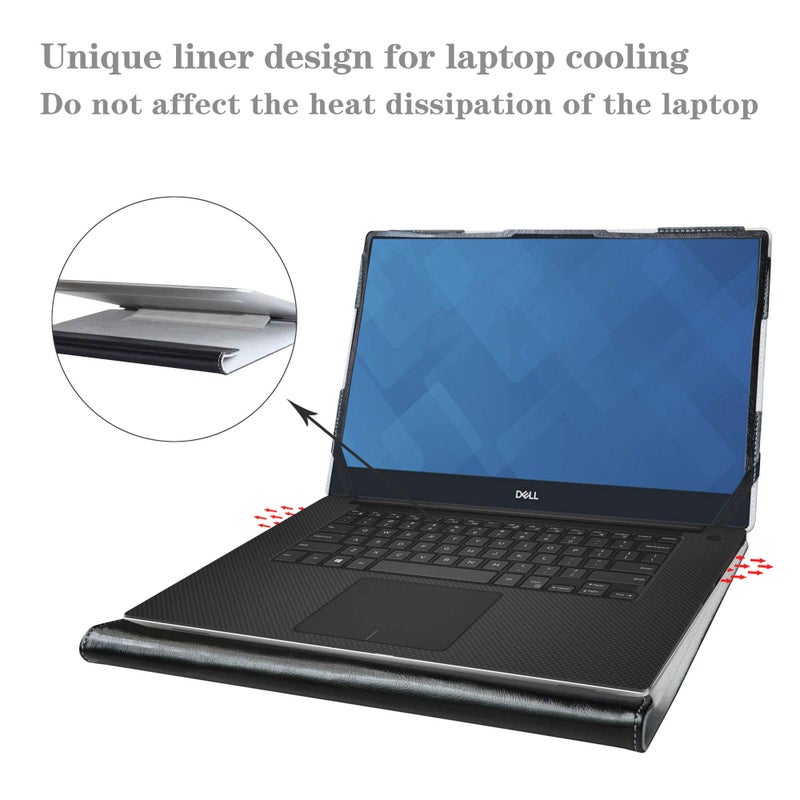 Alapmk Protective Case for Dell XPS 15 7590/ Inspiron 15 2-in-1 7500 7506 i7506-7958SLV-PUS/Inspiron 15 7500 7501/ Vostro 5501 5502/ Vostro 7500/ Precision 3560 15.6" Laptop,Black - Image 5